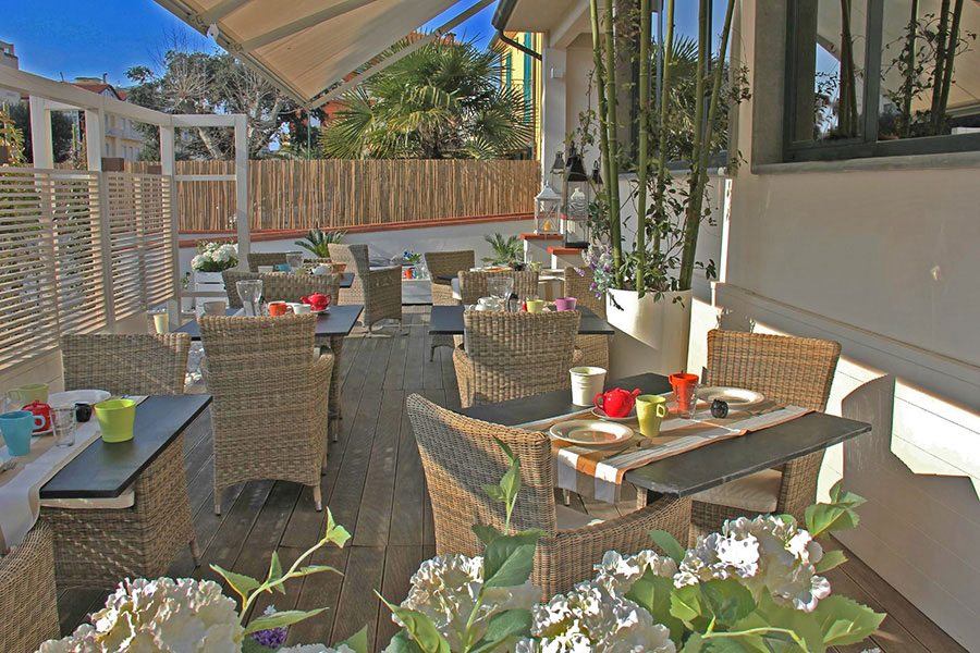 Hotel a Lido di Camaiore, terrazza Hotel Villa Toscana